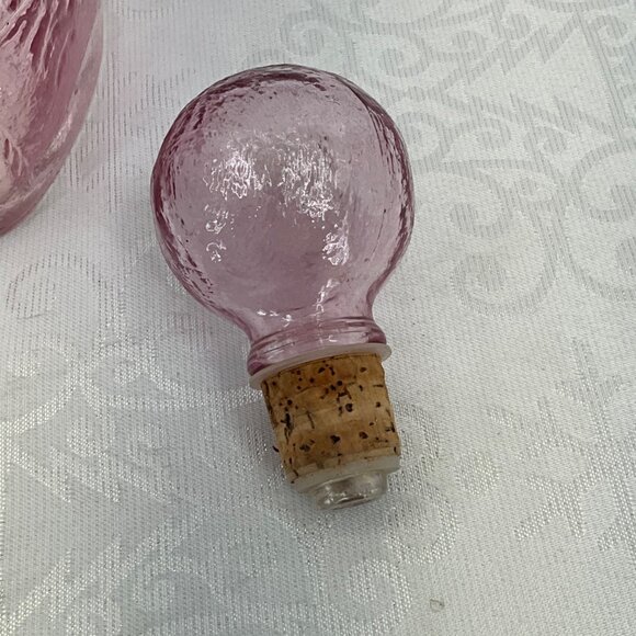 Vintage Lord Calvert Pink Whiskey Decanter 1961 With Stopper & Embossed Design - Picture 7 of 8